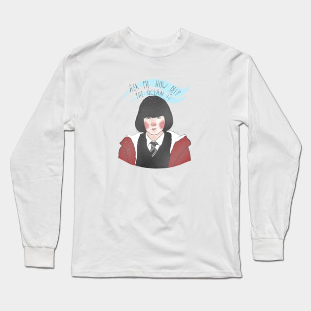 Ask me how deep the ocean is - Jordana #02 Long Sleeve T-Shirt by claudiamaestriny